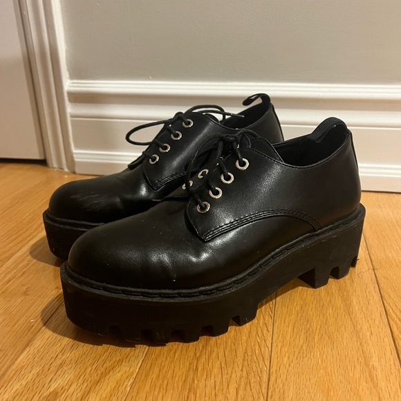 LAMODA - platform leather shoes - Picture 2 of 5